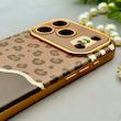 قاب گوشی iPhone 17 Pro آیفون اورجینال یونیک کیس چرمی لاکچری محافظ لنزدار طرح پلنگی کیوت کد 154160