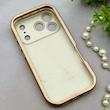 قاب گوشی iPhone 17 Pro آیفون اورجینال یونیک کیس چرمی لاکچری محافظ لنزدار طرح پروانه کیوت کد 154162