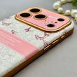 قاب گوشی iPhone 17 Pro آیفون اورجینال یونیک کیس چرمی لاکچری محافظ لنزدار طرح پروانه کیوت کد 154162