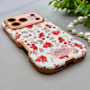 قاب گوشی iPhone 17 Pro آیفون اورجینال یونیک کیس چرمی لاکچری محافظ لنزدار طرح گل کیوت کد 154165