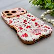 قاب گوشی iPhone 17 Pro آیفون اورجینال یونیک کیس چرمی لاکچری محافظ لنزدار طرح گل کیوت کد 154165