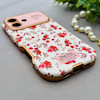 قاب گوشی iPhone 17 آیفون اورجینال یونیک کیس چرمی لاکچری محافظ لنزدار طرح گل کیوت کد 154168