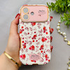 قاب گوشی iPhone 17 آیفون اورجینال یونیک کیس چرمی لاکچری محافظ لنزدار طرح گل کیوت کد 154168