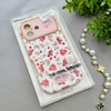 قاب گوشی iPhone 17 آیفون اورجینال یونیک کیس چرمی لاکچری محافظ لنزدار طرح گل کیوت کد 154168