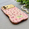 قاب گوشی iPhone 17 آیفون اورجینال یونیک کیس چرمی لاکچری محافظ لنزدار طرح گل کیوت کد 154169