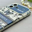 قاب گوشی iPhone 17 آیفون اورجینال یونیک کیس چرمی لاکچری محافظ لنزدار طرح پروانه کیوت کد 154172