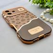 قاب گوشی iPhone 16 آیفون اورجینال یونیک کیس چرمی لاکچری محافظ لنزدار طرح پلنگی کیوت کد 154176