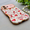 قاب گوشی iPhone 16 آیفون اورجینال یونیک کیس چرمی لاکچری محافظ لنزدار طرح گل کیوت کد 154177