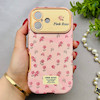 قاب گوشی iPhone 16 آیفون اورجینال یونیک کیس چرمی لاکچری محافظ لنزدار طرح گل کیوت کد 154178