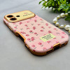 قاب گوشی iPhone 16 آیفون اورجینال یونیک کیس چرمی لاکچری محافظ لنزدار طرح گل کیوت کد 154178