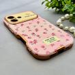 قاب گوشی iPhone 16 آیفون اورجینال یونیک کیس چرمی لاکچری محافظ لنزدار طرح گل کیوت کد 154178