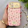 قاب گوشی iPhone 13 آیفون اورجینال یونیک کیس چرمی لاکچری محافظ لنزدار طرح گل کیوت کد 154181