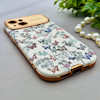 قاب گوشی iPhone 13 آیفون اورجینال یونیک کیس چرمی لاکچری محافظ لنزدار طرح پروانه کیوت کد 154182