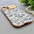 قاب گوشی iPhone 13 آیفون اورجینال یونیک کیس چرمی لاکچری محافظ لنزدار طرح پروانه کیوت کد 154182