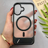 قاب گوشی iPhone 16 آیفون استندشو مگ سیف دار اورجینال مات مشکی کد 156251