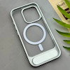 قاب گوشی iPhone 16 Pro آیفون استندشو مگ سیف دار اورجینال مات نقره ای کد 156254