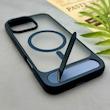 قاب گوشی iPhone 16 Pro Max آیفون استندشو مگ سیف دار اورجینال مات سرمه ای کد 156256