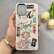قاب گوشی Galaxy A07 سامسونگ لدر کیس سیلیکونی فانتزی لنز سیلور طرح سفر کد 157035