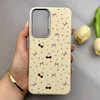 قاب گوشی Galaxy A17 سامسونگ لدر کیس سیلیکونی فانتزی لنز سیلور طرح پاپیون کیوت کد 157048