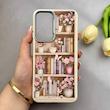 قاب گوشی Galaxy A17 سامسونگ لدر کیس سیلیکونی فانتزی لنز سیلور طرح کتابخونه کیوت کد 157058