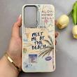 قاب گوشی Galaxy A17 سامسونگ لدر کیس سیلیکونی فانتزی لنز سیلور طرح ساحل کیوت کد 157061