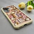 قاب گوشی Galaxy A37 سامسونگ لدر کیس سیلیکونی فانتزی لنز سیلور طرح کتابخونه کیوت کد 157084
