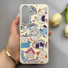 قاب گوشی Galaxy A57 سامسونگ لدر کیس سیلیکونی فانتزی لنز سیلور طرح گربه کیوت کد 157088