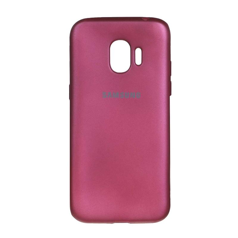 قاب گوشی Galaxy J2 Pro سامسونگ طرح سیلیکونی ژله ای TPU زرشکی کد 99103