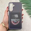 قاب گوشی Galaxy A16 سامسونگ فانتزی اسپرت HARD لنز سیلور طرح WORTHY کد 156516