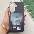 قاب گوشی Galaxy A17 سامسونگ فانتزی اسپرت HARD لنز سیلور طرح CHICAGO کد 156530