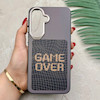 قاب گوشی Galaxy A37 سامسونگ فانتزی اسپرت HARD لنز سیلور طرح GAME OVER کد 156545