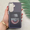 قاب گوشی Galaxy A37 سامسونگ فانتزی اسپرت HARD لنز سیلور طرح WORTHY کد 156549