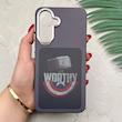 قاب گوشی Galaxy A56 سامسونگ فانتزی اسپرت HARD لنز سیلور طرح WORTHY کد 156566