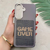 قاب گوشی Galaxy A57 سامسونگ فانتزی اسپرت HARD لنز سیلور طرح GAME OVER کد 156577