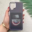 قاب گوشی Galaxy A12 - M12 سامسونگ فانتزی اسپرت HARD لنز سیلور طرح WORTHY کد 156585