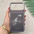 قاب گوشی iPhone 17 Pro Max آیفون فانتزی اسپرت HARD لنز سیلور طرح The North Face کد 156654