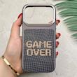قاب گوشی iPhone 17 Pro آیفون فانتزی اسپرت HARD لنز سیلور طرح GAME OVER کد 156666