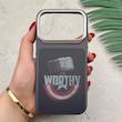 قاب گوشی iPhone 17 Pro آیفون فانتزی اسپرت HARD لنز سیلور طرح WORTHY کد 156670