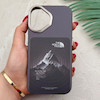 قاب گوشی iPhone 16 آیفون فانتزی اسپرت HARD لنز سیلور طرح The North Face کد 156674