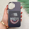 قاب گوشی iPhone 16 آیفون فانتزی اسپرت HARD لنز سیلور طرح WORTHY کد 156681