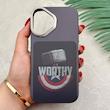 قاب گوشی iPhone 16 آیفون فانتزی اسپرت HARD لنز سیلور طرح WORTHY کد 156681