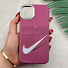 قاب گوشی iPhone 13 - 14 آیفون فانتزی اسپرت HARD لنز سیلور طرح NIKE کد 156687