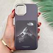 قاب گوشی iPhone 13 - 14 آیفون فانتزی اسپرت HARD لنز سیلور طرح The North Face کد 156693
