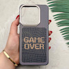 قاب گوشی Redmi Note 14 4G شیائومی فانتزی اسپرت HARD لنز سیلور طرح GAME OVER کد 156800