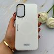 قاب گوشی Galaxy A14 سامسونگ طرح مگ سیف ایربگ دار دور مات سفید کد 155940