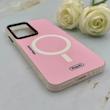 قاب گوشی Galaxy A16 سامسونگ طرح مگ سیف ایربگ دار دور مات صورتی کد 155941