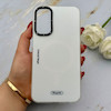 قاب گوشی Galaxy A24 سامسونگ طرح مگ سیف ایربگ دار دور مات سفید کد 155944