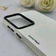 قاب گوشی Galaxy A56 سامسونگ طرح مگ سیف ایربگ دار دور مات سفید کد 155959