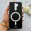 قاب گوشی Redmi Note 8 Pro شیائومی طرح مگ سیف ایربگ دار دور مات مشکی کد 155967