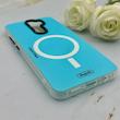 قاب گوشی Redmi Note 8 Pro شیائومی طرح مگ سیف ایربگ دار دور مات آبی کد 155969